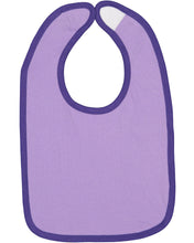 Load image into Gallery viewer, RS1004 Rabbit Skins Infant Contrast Trim Bib