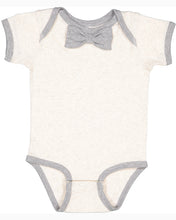 Load image into Gallery viewer, Rabbit Skins Infant Baby Rib Bow Tie Bodysuit RS4407