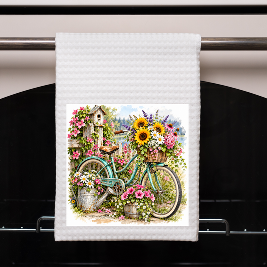 Bicycle in Floral Setting