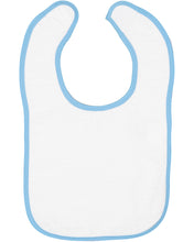 Load image into Gallery viewer, 1003 Rabbit Skins Infant Contrast Trim Terry Bib
