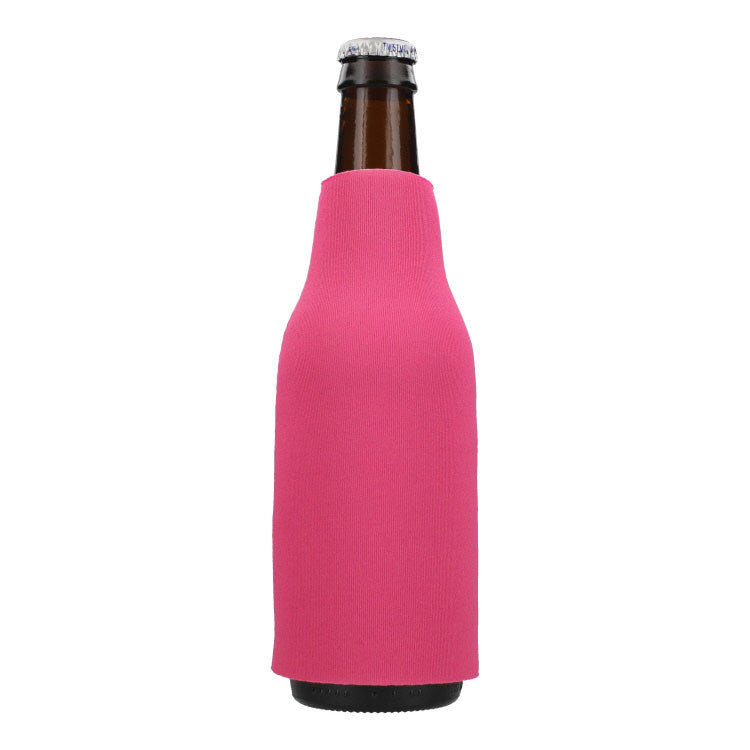 Collapsible Foam Bottle Sleeve - Hot Pink