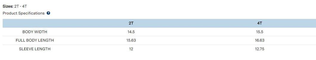 Sizing Chart RS3326