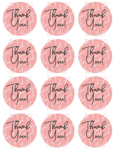 Small Business Thank You Rounds - Mailing Vinyls