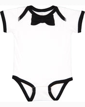 Load image into Gallery viewer, Rabbit Skins Infant Baby Rib Bow Tie Bodysuit RS4407
