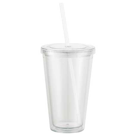 16 oz Double Wall Tumbler - Clear (Sedici)